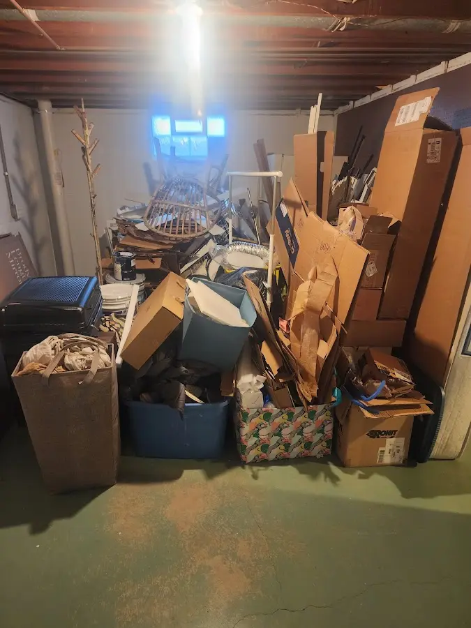 Roll-off dumpster container at job site for Roll Off Dumpster Rental in Central Point